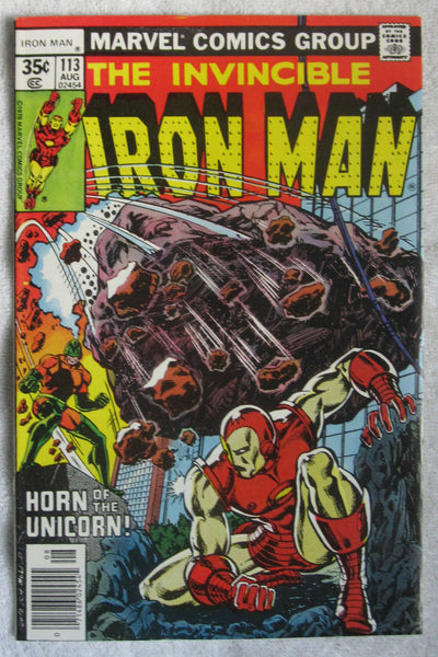 Iron Man #113 (Aug 1978, Marvel) Unicorn and Titanium Man app VF 8.0