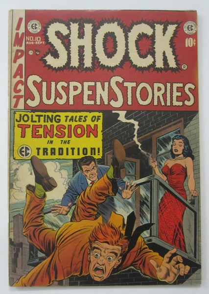 Shock Suspenstories #10 (Aug/Sep 1953, EC) Jack Kamen cvr Wood & Crandall art FN 6.0