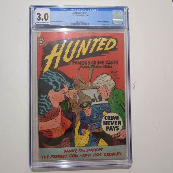 Hunted #13(1) CGC 3.0 Bondage cover Used in SOTI