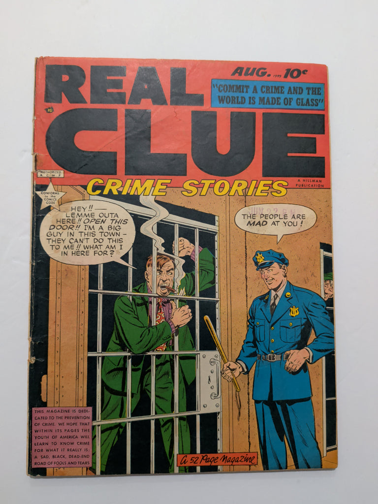 Real Clue Crime Stories Vol 4 No 6 (Hillman, Aug 1949) VG- 3.5