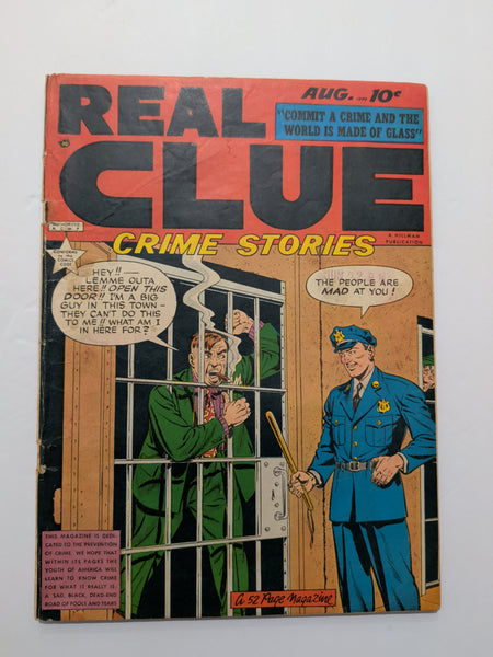 Real Clue Crime Stories Vol 4 No 6 (Hillman, Aug 1949) VG- 3.5