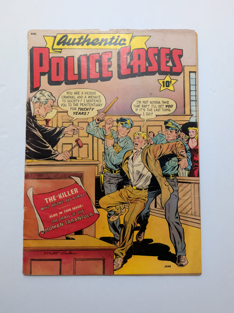 Authentic Police Cases #13 (St. John, May 1951) Good+ 2.5 Matt Baker cover