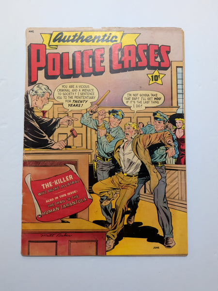 Authentic Police Cases #13 (St. John, May 1951) Good+ 2.5 Matt Baker cover