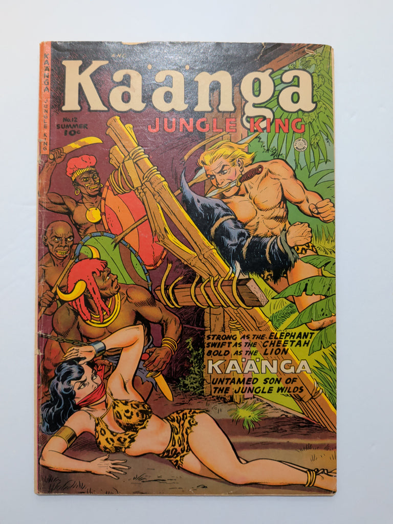Kaanga #12 (Fiction House, Summer 1952) VG- 3.5 Bondage cover