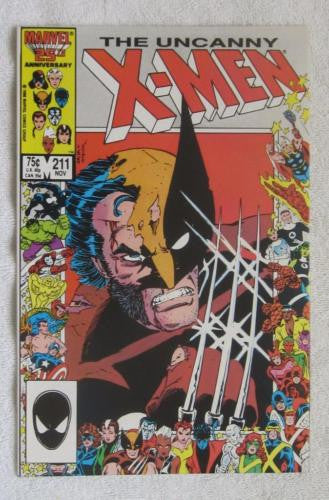 The Uncanny X-Men #211 (Nov 1986, Marvel) Mutant Massacre High Grade VF/NM 9.0