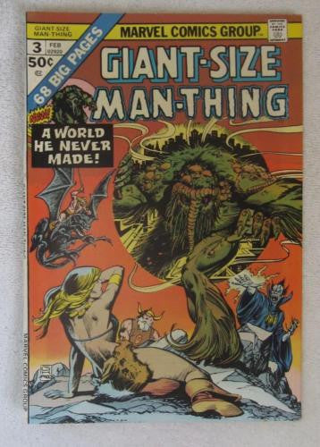 Giant-Size Man-Thing #3 (Feb 1975, Marvel) Gil Kane cvr High Grade VF+ 8.5