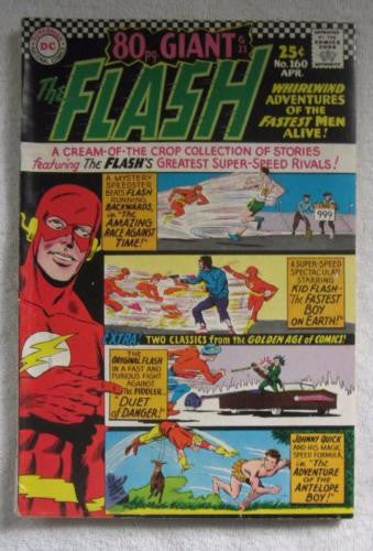 The Flash #160 (Apr 1966, DC) 80 pg Giant Infantino pencils Fine 6.0