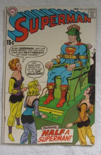 Superman #223 (Jan 1970, DC) Curt Swan pencils F/VF 7.0