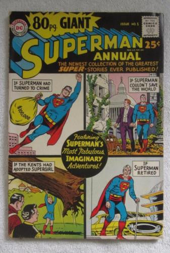 80 Page Giant Magazine #1 Superman Annual (Aug 1964, DC) VG 4.0