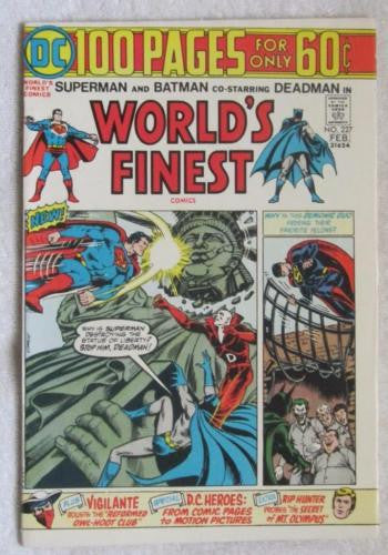 World's Finest Comics #227 (Jan-Feb 1975, DC) Deadman app High Grade VF+ 8.5