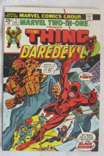 Marvel Two-In-One #3 (May 1974, Marvel) Daredevil app High Grade VF/NM 9.0