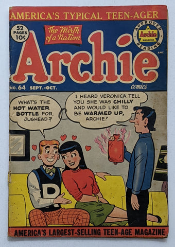 Archie Comics #64 (Oct 1953) VG- 3.5