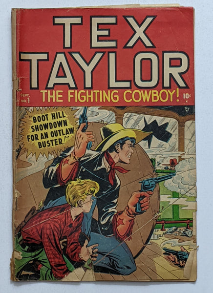 Tex Taylor #1 (Sept 1948, Timely) Good- 1.8 Syd Shores cover