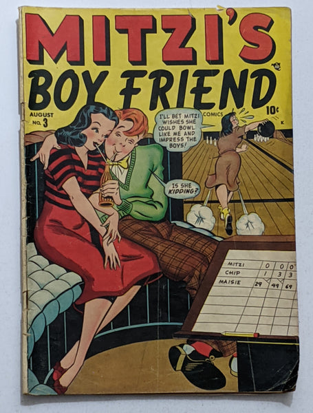 Mitzi's Boyfriend #3 (Aug 1948, Timely) VG- 3.5