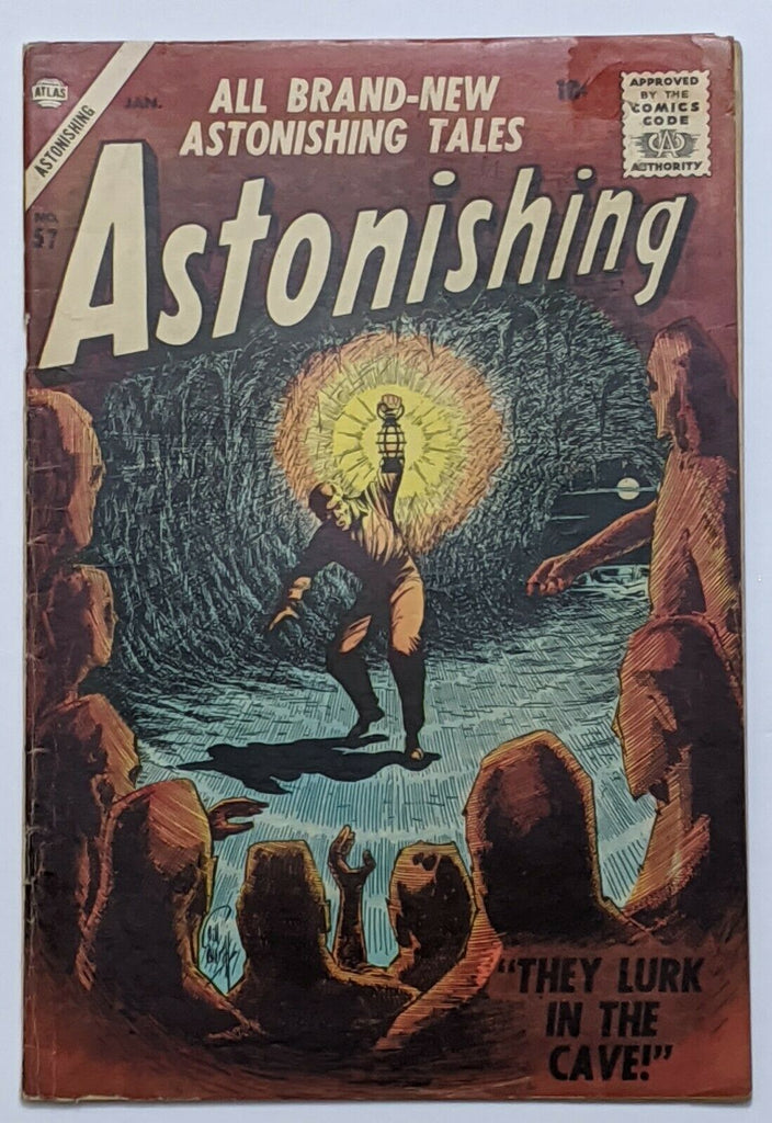 Astonishing #57 (Jan 1957, Atlas) VG- 3.5 Bill Everett cover