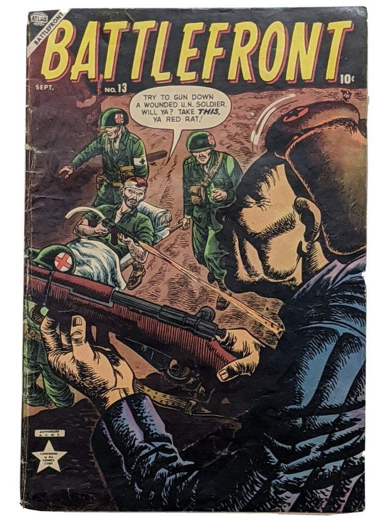 Battlefront #13 (Sept 1953, Atlas) VG 4.0 Joe Maneely cvr