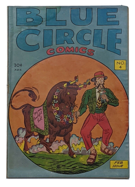 Blue Circle Comics #4 (Feb 1945, Rural Home) VG- 3.5
