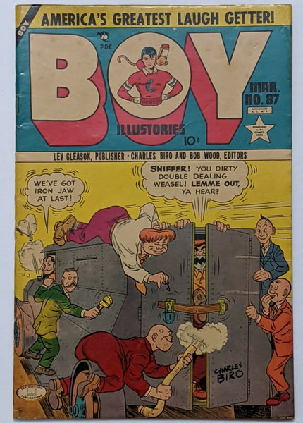 Boy Comics #87 (Mar 1953, Lev Gleason) FN 6.0 Charles Biro Iron Jaw cover