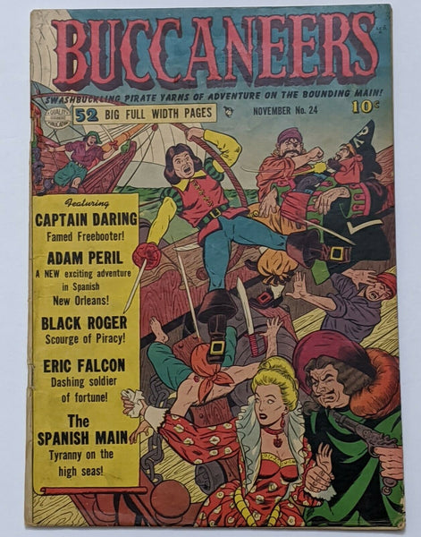 Buccaneers #24 (Nov 1950, Quality) VG 4.0