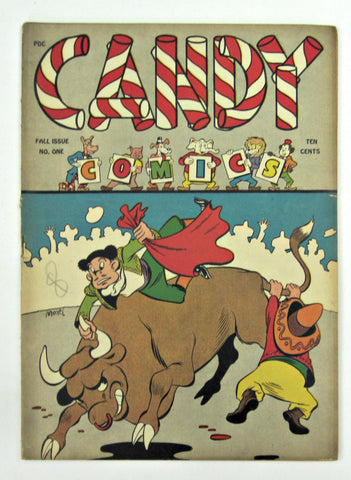 Candy Comics #1 (Fall 1944, Wm. H. Wise & Co.) Basil Wolverton art FN- 5.5