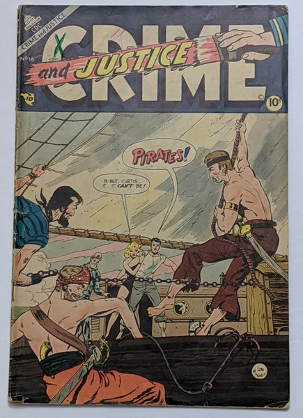 Crime And Justice #16 (Nov 1953, Charlton) VG 4.0 Dick Giordano art