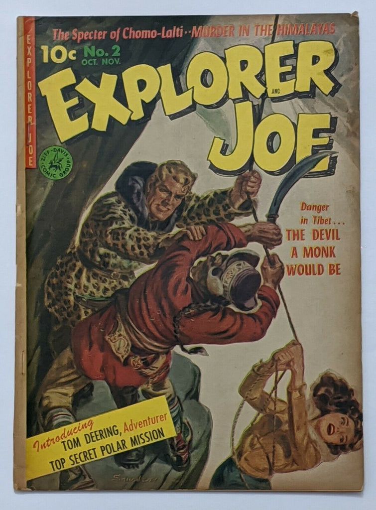 Explorer Joe #2 (Nov 1952, Ziff-Davis) Good+ 2.5 Norman Saunders painted cvr