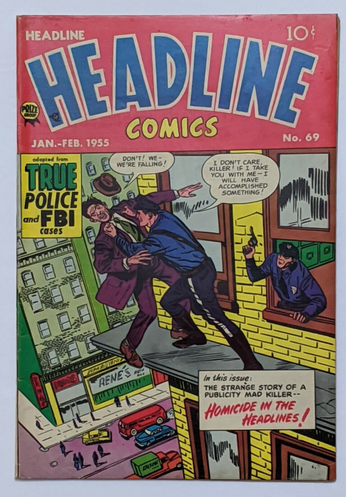 Headline Comics #69 (Feb 1955, Prize) VG/FN 5.0