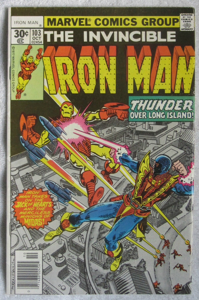 Iron Man #103 (Oct 1977, Marvel) Jack of Hearts app FN 6.0