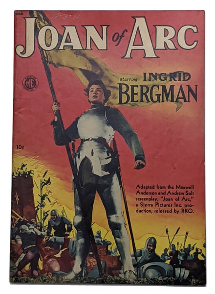 Joan of Arc (A-1 #21) Apr 1949 Magazine Ent. Ingrid Bergman photo cvr FN 6.0