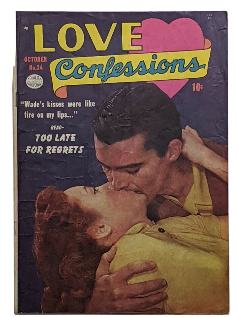Love Confessions #24 (Oct 1952, Quality) VG/FN 5.0 Pre-Code Romance