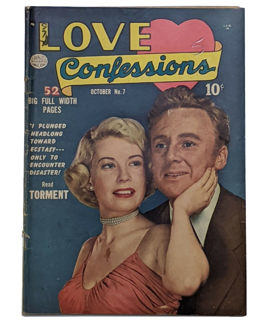 Love Confessions #7 (Oct 1950, Quality) VG- 3.5 Van Johnson photo cover