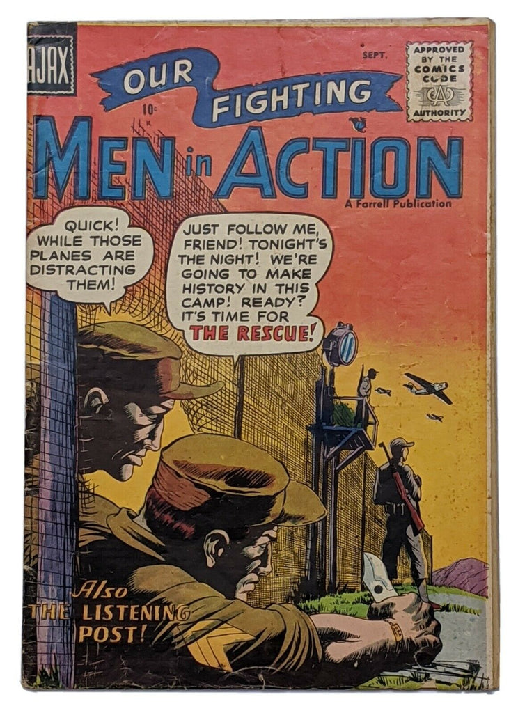 Men In Action #3 (Sept 1957, Ajax-Farrell) VG- 3.5