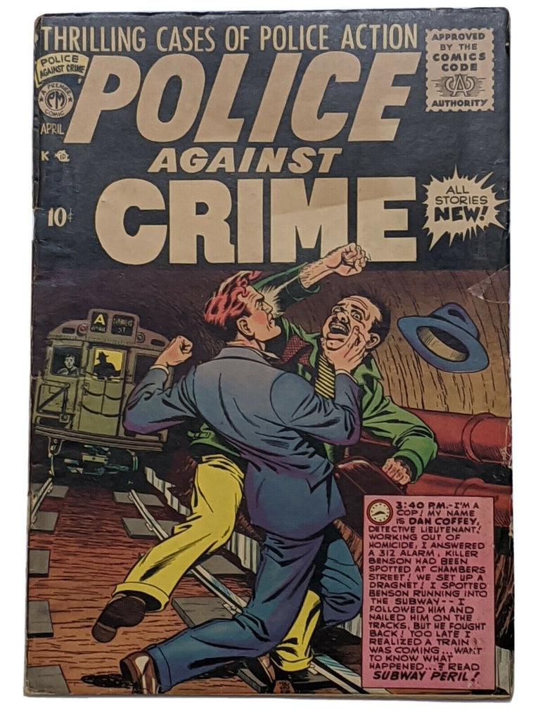 Police Against Crime #7 (Apr 1955, Premiere) VG 4.0 Kurt Schaffenberger cvr