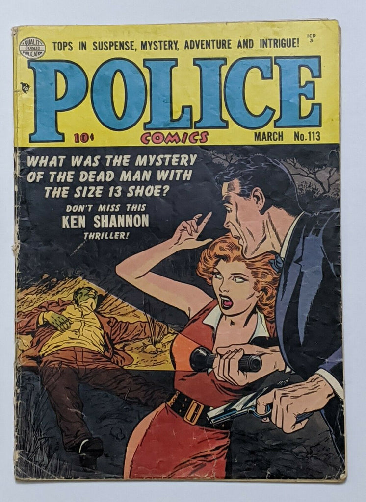 Police Comics #113 (Mar 1952, Quality) Good 2.0 Reed Crandall cvr