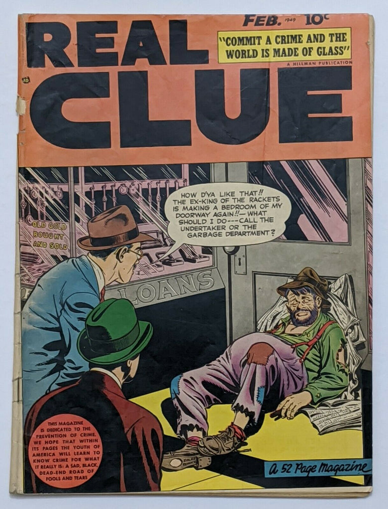 Real Clue Crime Stories Vol 3 No 12 (Feb 1949, Hillman) G/VG 3.0