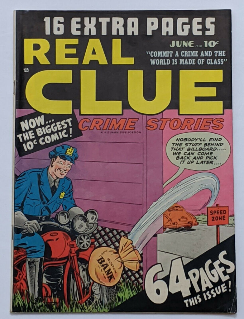 Real Clue Crime Stories Vol 5 No 4 (Jun 1950, Hillman) FN + 6.5