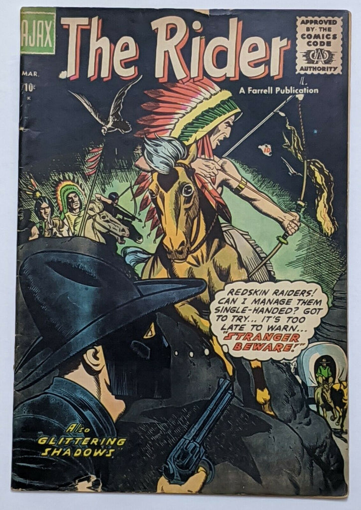 Rider #1 (Mar 1957, Ajax-Farrell) G/VG 3.0