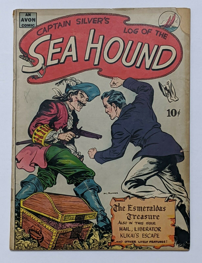 Captain Silver's Log Of The Sea Hound #1 (1945 Avon) VG- 3.5