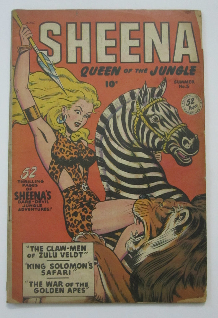 Sheena Queen of the Jungle #5 (Summer 1949, Fiction House) Good 2.0