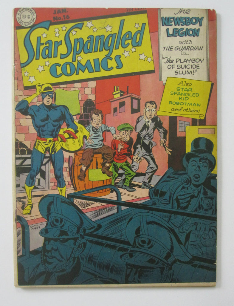 Star Spangled Comics #16 (Jan 1943, DC) Simon & Kirby cvr VG/FN 5.0