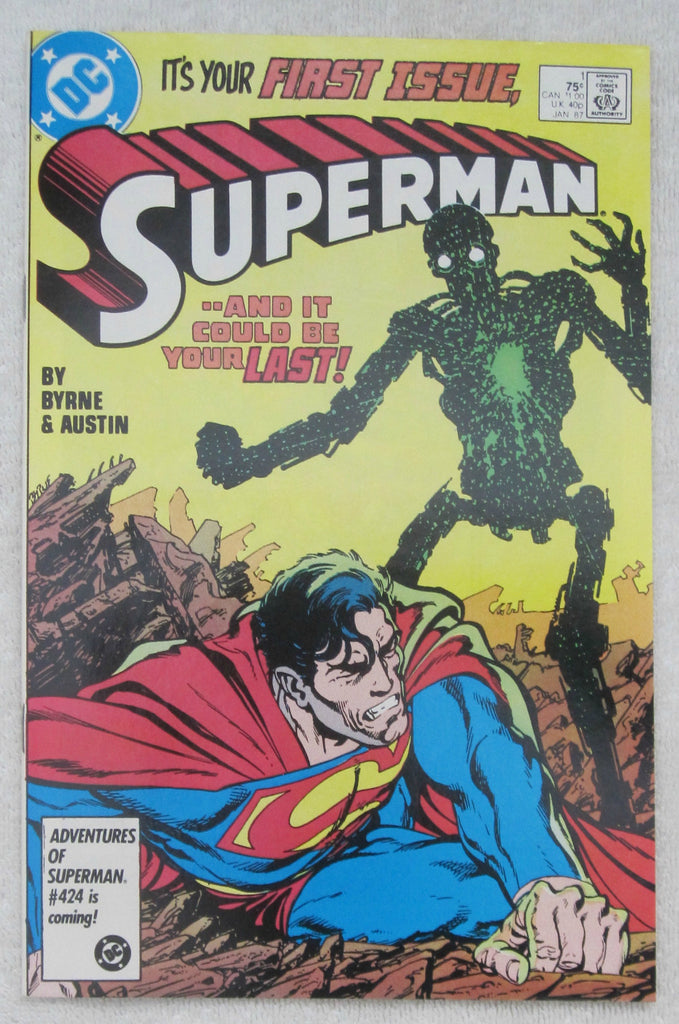 Superman #1 (Jan 1987, DC) Byrne cover NM- 9.2