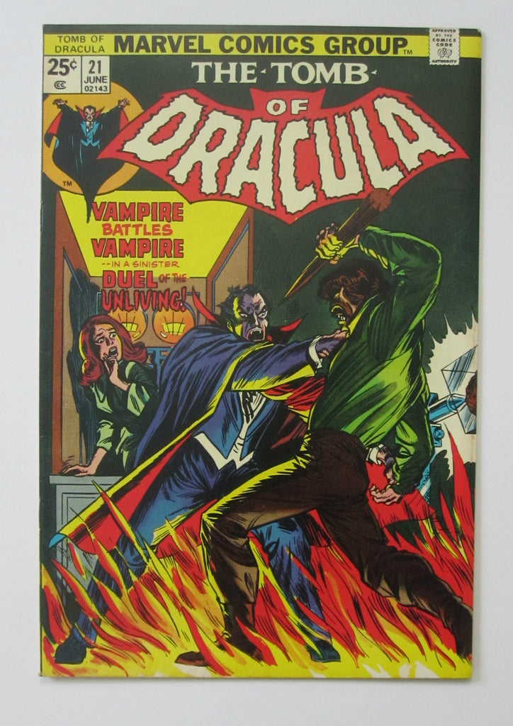 Tomb of Dracula #21 (Jun 1974, Marvel) Blade app VF+ 8.5