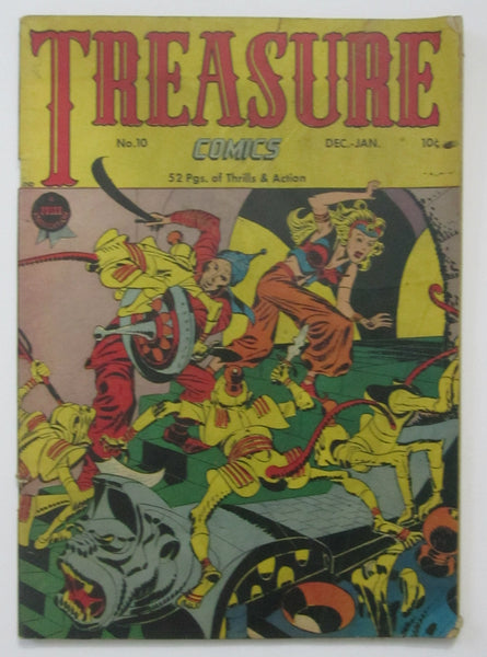 Treasure Comics #10 (Dec/Jan 1947, Prize) VG- 3.5 Simon & Kirby cvr