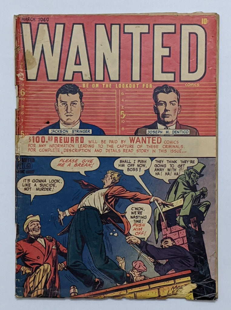 Wanted Comics #19 (Mar 1949) Good- 1.8 Mort Leav cover and art