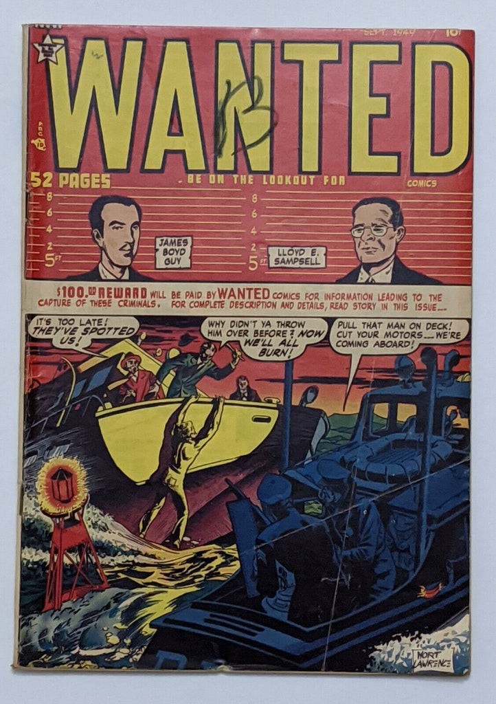 Wanted Comics #22 (Sept 1949) VG- 3.5 Extreme violence