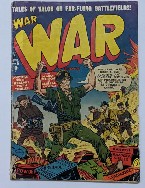 War Comics #6 (Oct 1951, Atlas) Good 2.0 Joe Maneely cvr Russ Heath art