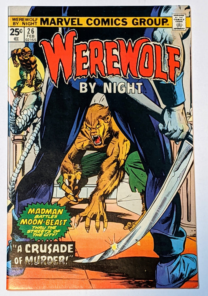Werewolf by Night #26 (Feb 1975, Marvel) VF/NM 9.0 Hangman appearance