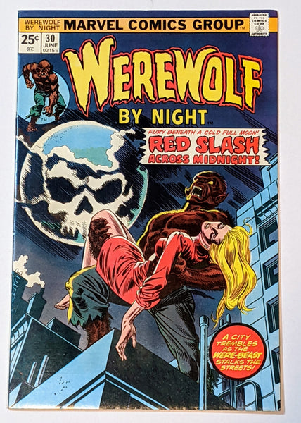 Werewolf by Night #30 (Jun 1975, Marvel) VF+ 8.5 Topaz and Doctor Glitternight