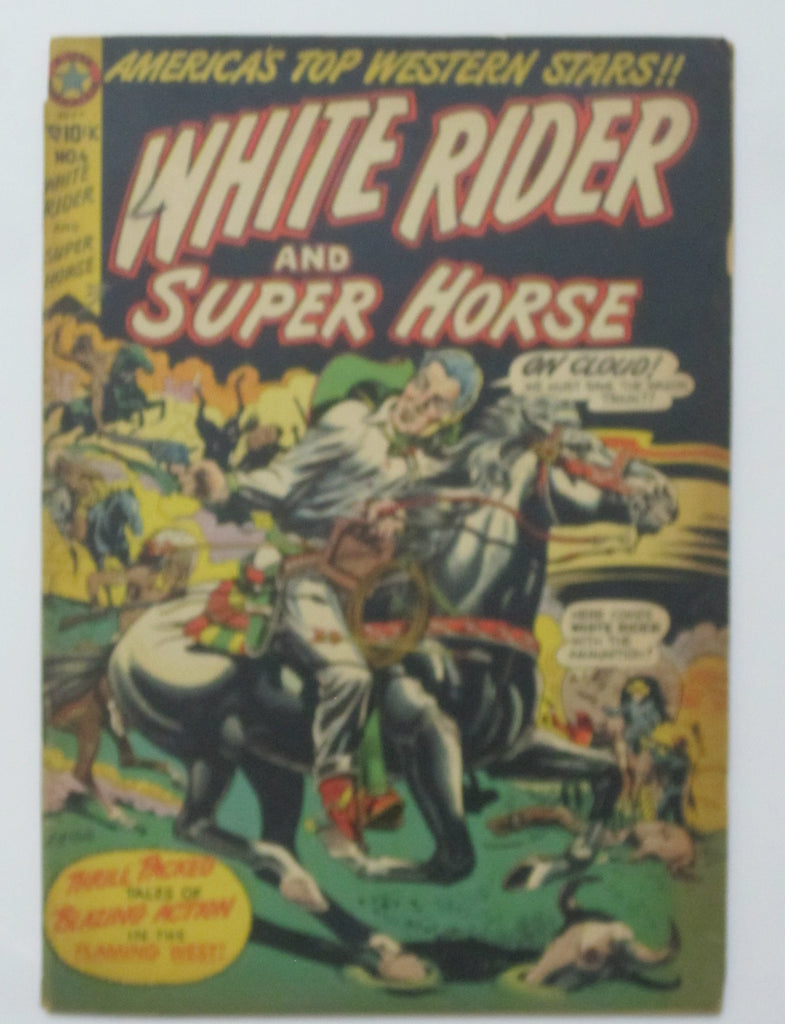 White Rider and Super Horse #4 (Sep 1950, Star) VG 4.0 L.B. Cole cover