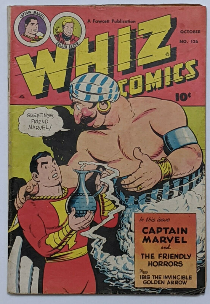 Whiz Comics #126 (Oct 1950, Fawcett) VG 4.0 Schaffenberger and Wolverton art Condition:--